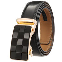 HKM-136339 Custom Genuine Leather Ratchet Belt for Men with Logo Printing Capability - Model LY36-22059-1