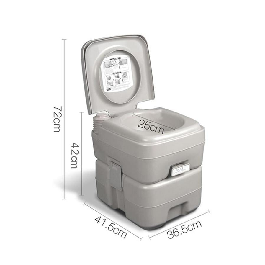 HKM-841747 20L Portable Camping Toilet with Waste Tank – Ideal for Outdoor Adventures and Travel