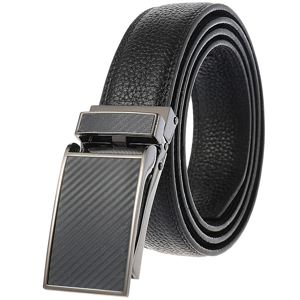 HKM-348755 Men's Genuine Leather Belt with Turquoise Inlay, Size 3.0, Model LY33-000015-5