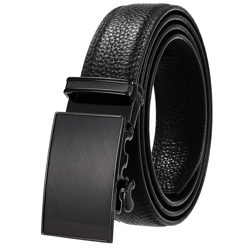 HKM-348755 Men's Genuine Leather Belt with Turquoise Inlay, Size 3.0, Model LY33-000015-5