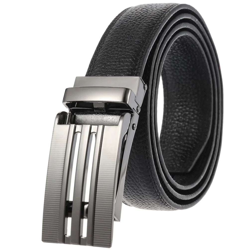 HKM-348755 Men's Genuine Leather Belt with Turquoise Inlay, Size 3.0, Model LY33-000015-5