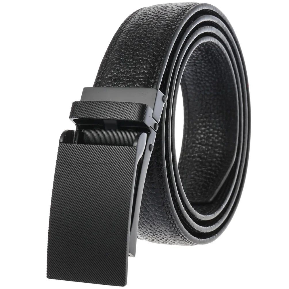 HKM-348755 Men's Genuine Leather Belt with Turquoise Inlay, Size 3.0, Model LY33-000015-5