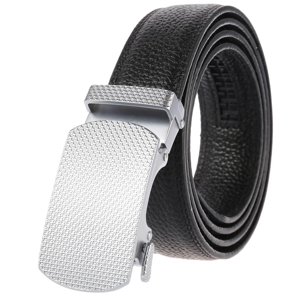 HKM-348755 Men's Genuine Leather Belt with Turquoise Inlay, Size 3.0, Model LY33-000015-5