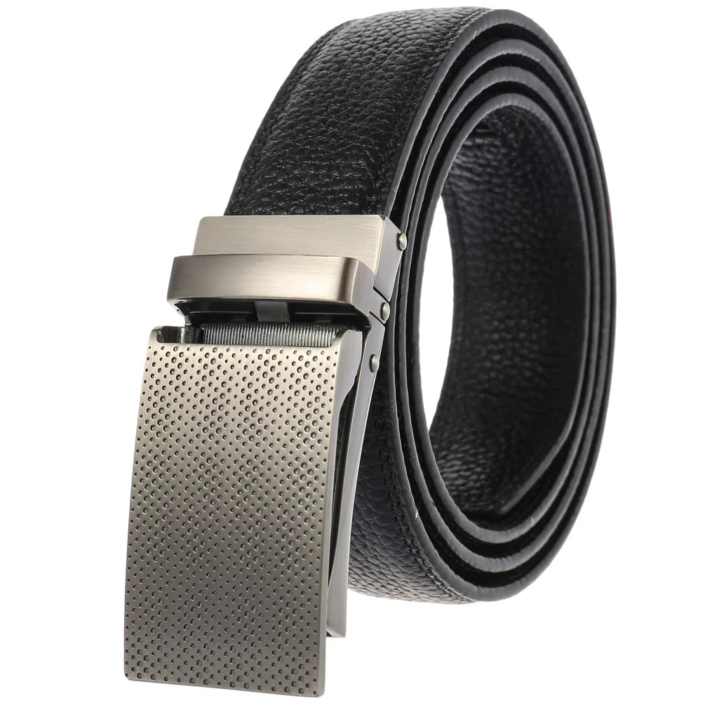 HKM-348755 Men's Genuine Leather Belt with Turquoise Inlay, Size 3.0, Model LY33-000015-5