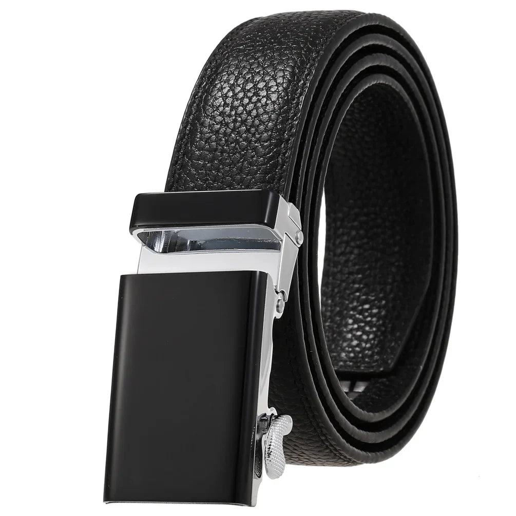 HKM-348755 Men's Genuine Leather Belt with Turquoise Inlay, Size 3.0, Model LY33-000015-5