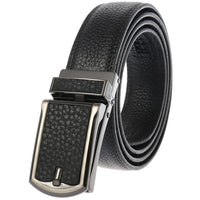 HKM-348755 Men's Genuine Leather Belt with Turquoise Inlay, Size 3.0, Model LY33-000015-5