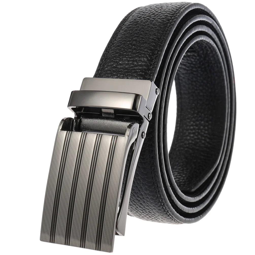 HKM-348755 Men's Genuine Leather Belt with Turquoise Inlay, Size 3.0, Model LY33-000015-5