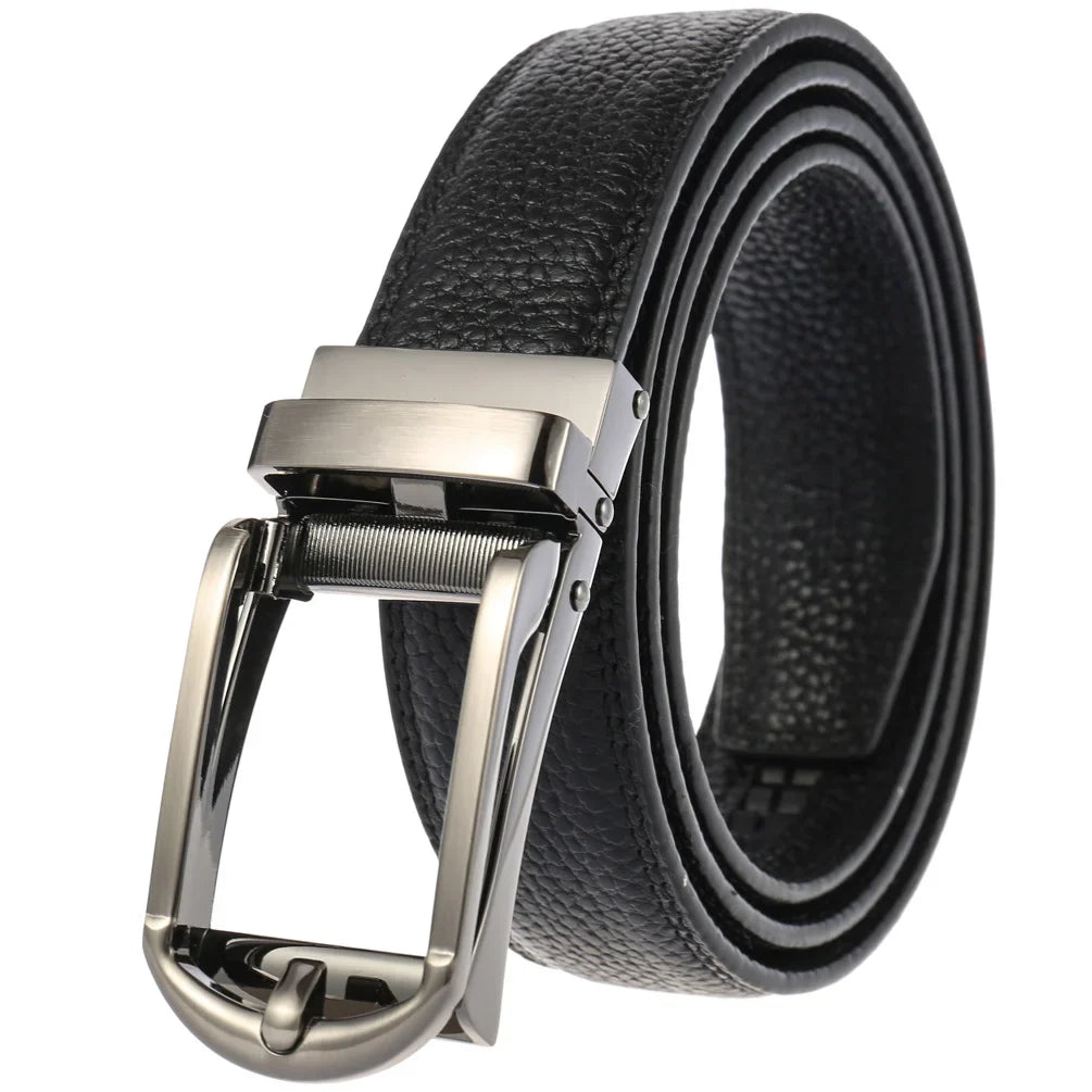 HKM-348755 Men's Genuine Leather Belt with Turquoise Inlay, Size 3.0, Model LY33-000015-5