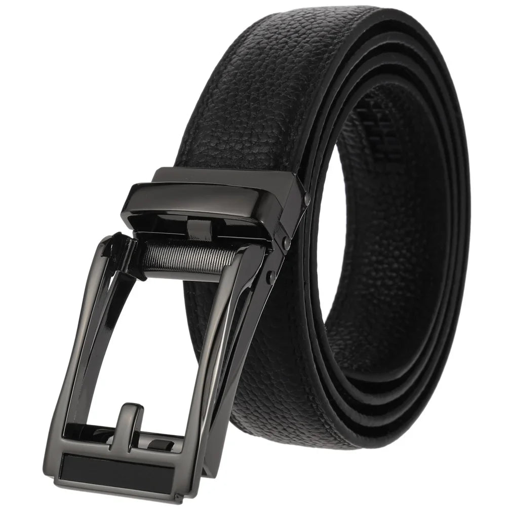 HKM-348755 Men's Genuine Leather Belt with Turquoise Inlay, Size 3.0, Model LY33-000015-5