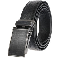 HKM-348755 Men's Genuine Leather Belt with Turquoise Inlay, Size 3.0, Model LY33-000015-5