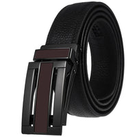 HKM-348755 Men's Genuine Leather Belt with Turquoise Inlay, Size 3.0, Model LY33-000015-5