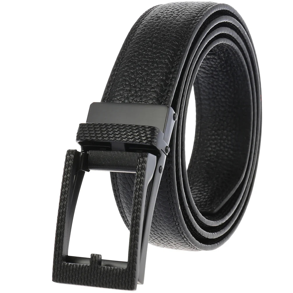 HKM-348755 Men's Genuine Leather Belt with Turquoise Inlay, Size 3.0, Model LY33-000015-5