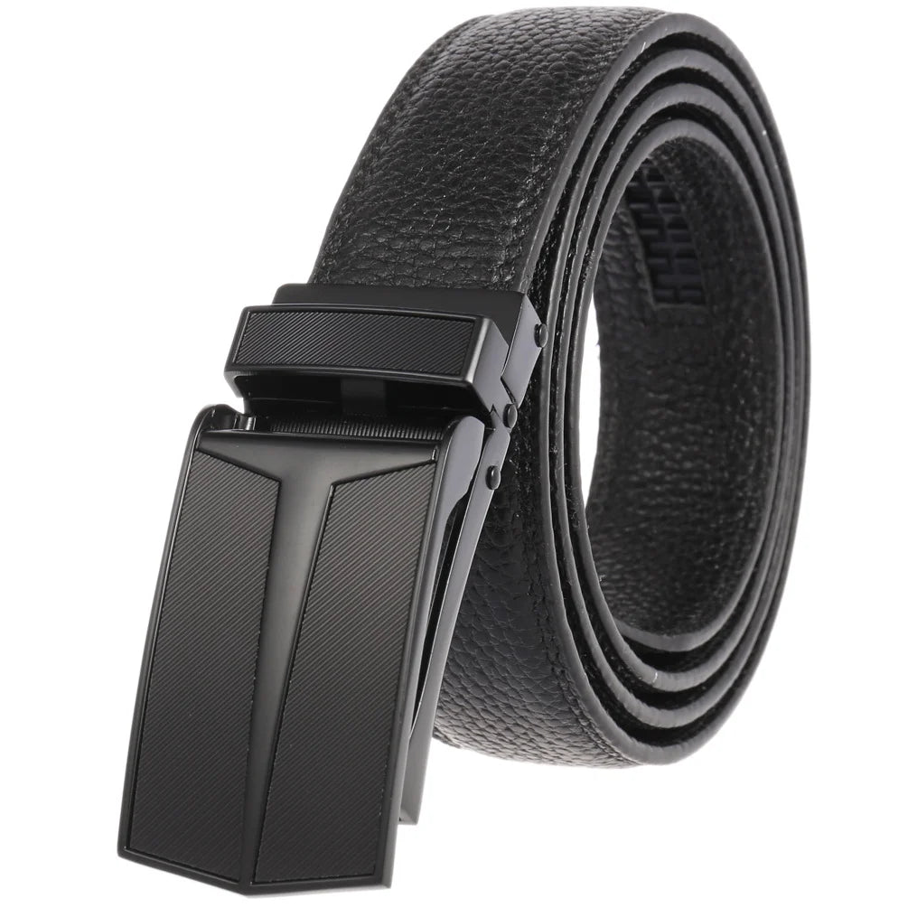 HKM-348755 Men's Genuine Leather Belt with Turquoise Inlay, Size 3.0, Model LY33-000015-5