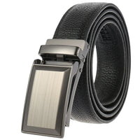 HKM-348755 Men's Genuine Leather Belt with Turquoise Inlay, Size 3.0, Model LY33-000015-5