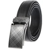 HKM-348755 Men's Genuine Leather Belt with Turquoise Inlay, Size 3.0, Model LY33-000015-5