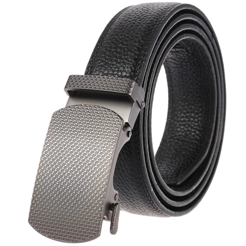 HKM-348755 Men's Genuine Leather Belt with Turquoise Inlay, Size 3.0, Model LY33-000015-5