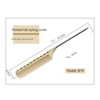 HKM-616211 Laser Scale Hair Comb in Multiple Colors - Fashion ABS Comb for Stylish Hair Care