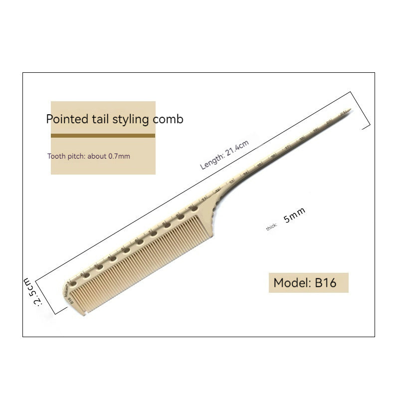 HKM-616211 Laser Scale Hair Comb in Multiple Colors - Fashion ABS Comb for Stylish Hair Care