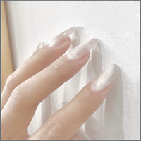 HKM-270483 Cat Eye Nail Polish Gel - Milk Tea Color - 7ml, Durable, Glossy Finish, Light-Cured Formula