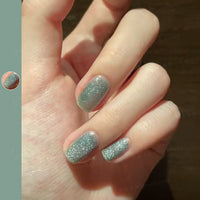 HKM-270483 Cat Eye Nail Polish Gel - Milk Tea Color - 7ml, Durable, Glossy Finish, Light-Cured Formula