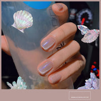 HKM-270483 Cat Eye Nail Polish Gel - Milk Tea Color - 7ml, Durable, Glossy Finish, Light-Cured Formula