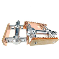 HKM-932307 Folding Bike Pedals with Retro Design and Durable Bearings