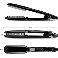 HKM-713363 Digital Flat Iron for Hair Styling with LCD Display - Tourmaline Ceramic & Adjustable Temperature Control