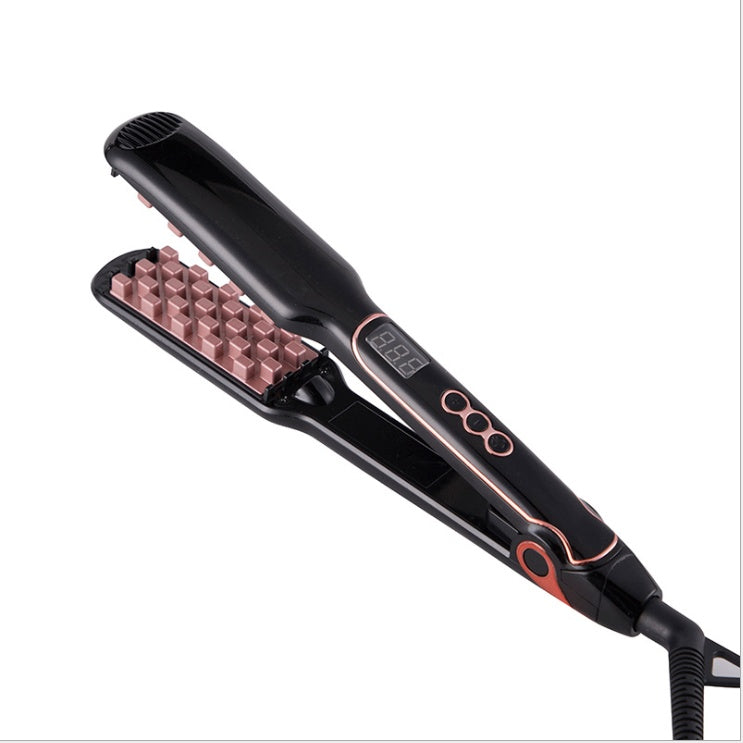 HKM-713363 Digital Flat Iron for Hair Styling with LCD Display - Tourmaline Ceramic & Adjustable Temperature Control