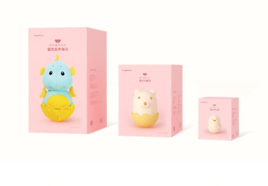 HKM-344787 Dog Tumbler Sounding Toys - Bite Resistant Rubber, Non-Leaking Design with Bear, Penguin, and Seahorse Options