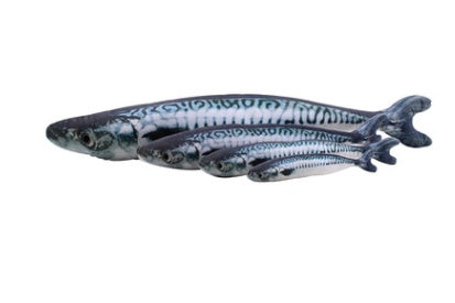 HKM-885715 Creative Catnip Fish Plush Toy for Cats - Soft and Comfortable Cat Pillow in Multiple Sizes and Colors