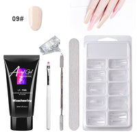 HKM-334867 Painless Gel Nail Art Set with Portable Case and Dual-Light Nail Lamp, 18-Piece Manicure Kit