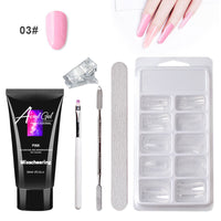 HKM-334867 Painless Gel Nail Art Set with Portable Case and Dual-Light Nail Lamp, 18-Piece Manicure Kit