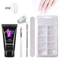 HKM-334867 Painless Gel Nail Art Set with Portable Case and Dual-Light Nail Lamp, 18-Piece Manicure Kit