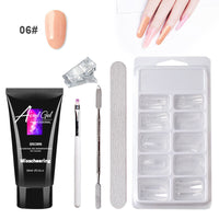 HKM-334867 Painless Gel Nail Art Set with Portable Case and Dual-Light Nail Lamp, 18-Piece Manicure Kit