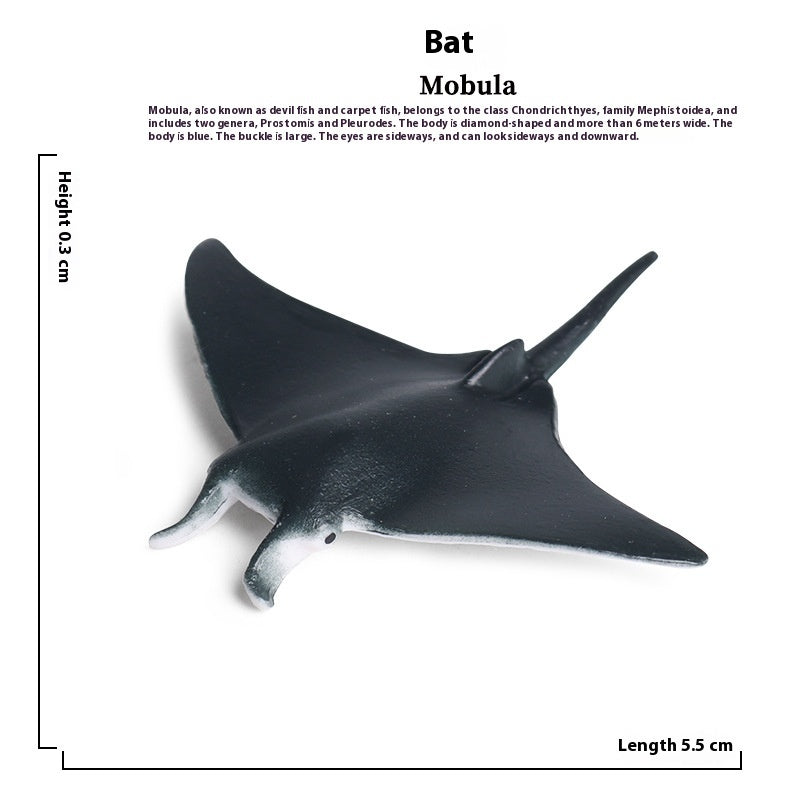 HKM-581715 Realistic Plastic Devil Fish/Ray Fish Marine Animal Model for Educational Play