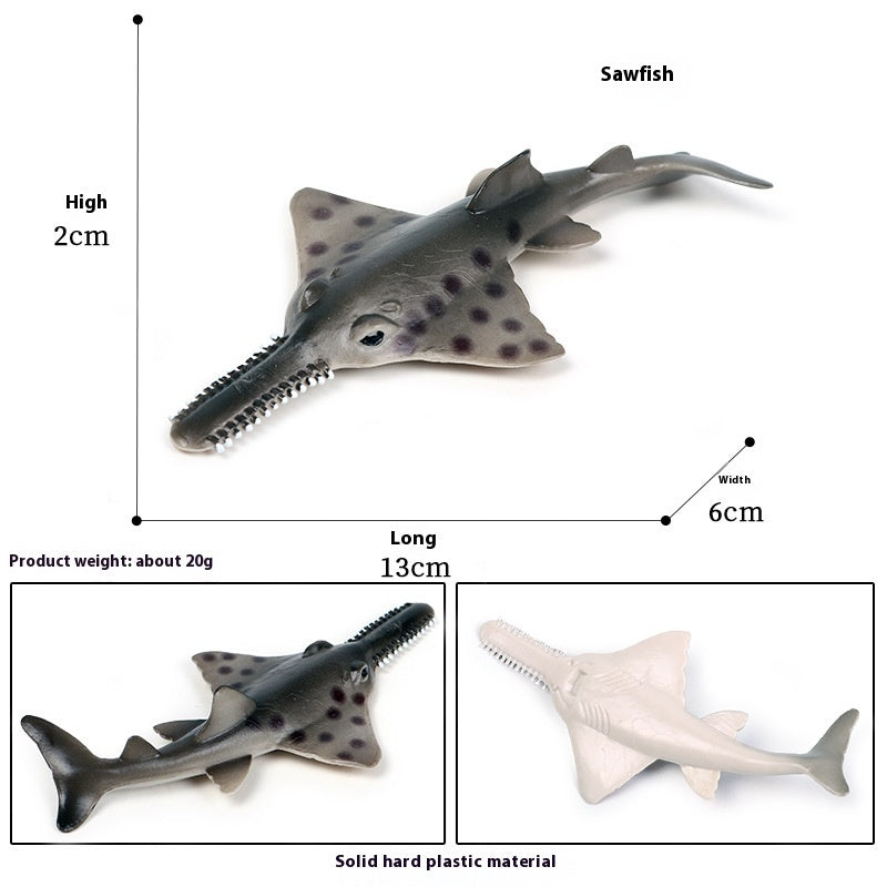 HKM-581715 Realistic Plastic Devil Fish/Ray Fish Marine Animal Model for Educational Play