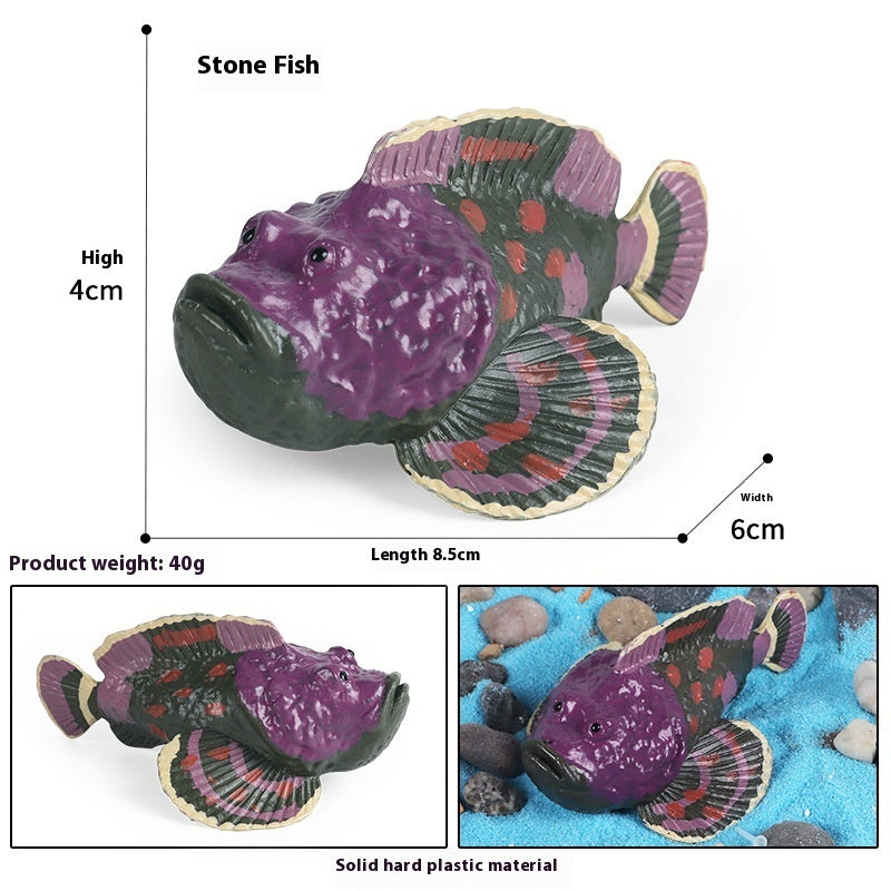 HKM-581715 Realistic Plastic Devil Fish/Ray Fish Marine Animal Model for Educational Play