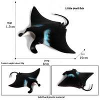 HKM-581715 Realistic Plastic Devil Fish/Ray Fish Marine Animal Model for Educational Play