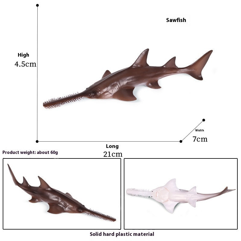 HKM-581715 Realistic Plastic Devil Fish/Ray Fish Marine Animal Model for Educational Play