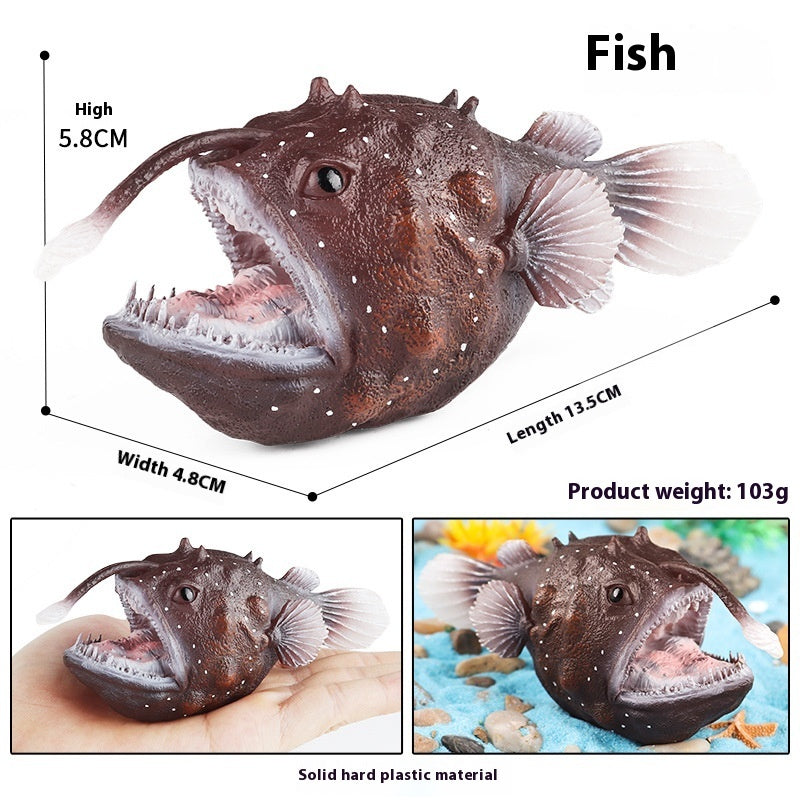 HKM-581715 Realistic Plastic Devil Fish/Ray Fish Marine Animal Model for Educational Play