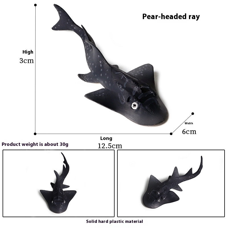 HKM-581715 Realistic Plastic Devil Fish/Ray Fish Marine Animal Model for Educational Play