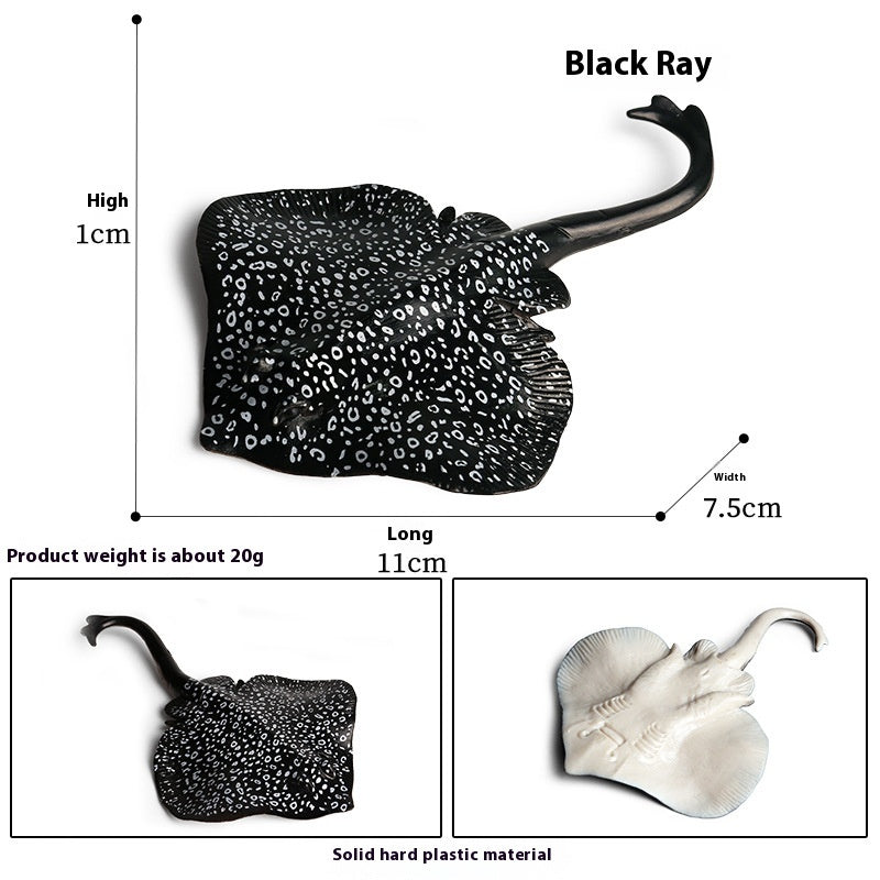 HKM-581715 Realistic Plastic Devil Fish/Ray Fish Marine Animal Model for Educational Play