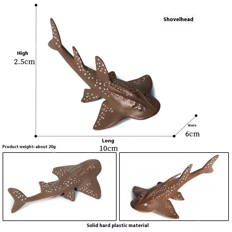 HKM-581715 Realistic Plastic Devil Fish/Ray Fish Marine Animal Model for Educational Play