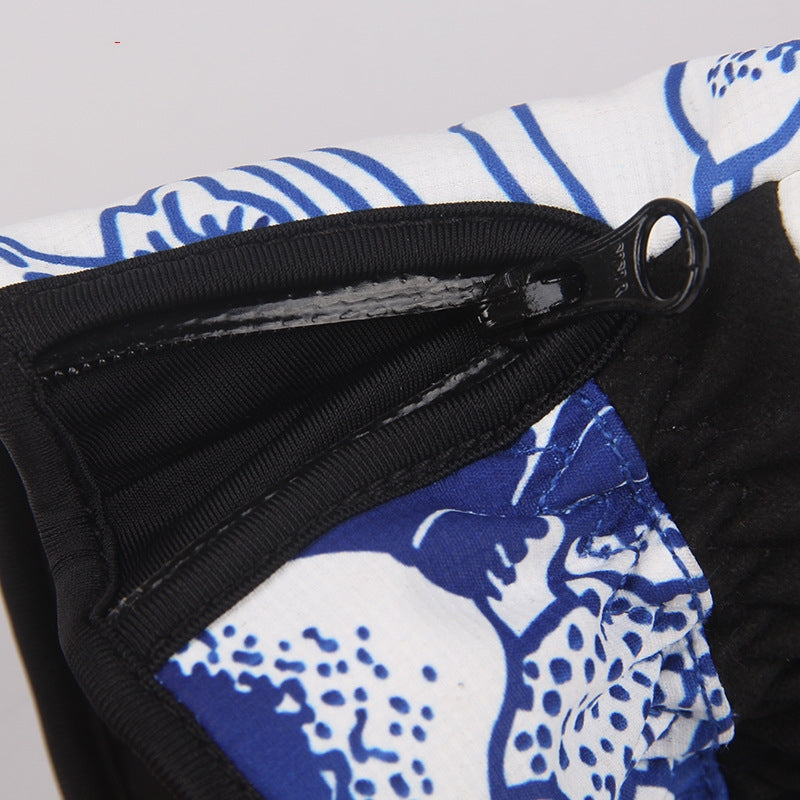 KTX-127443 Three-Finger Warm Outdoor Ski Gloves for Cold Weather Activities