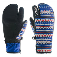 HKM-127443 Three-Finger Warm Outdoor Ski Gloves for Cold Weather Activities