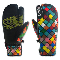 HKM-127443 Three-Finger Warm Outdoor Ski Gloves for Cold Weather Activities