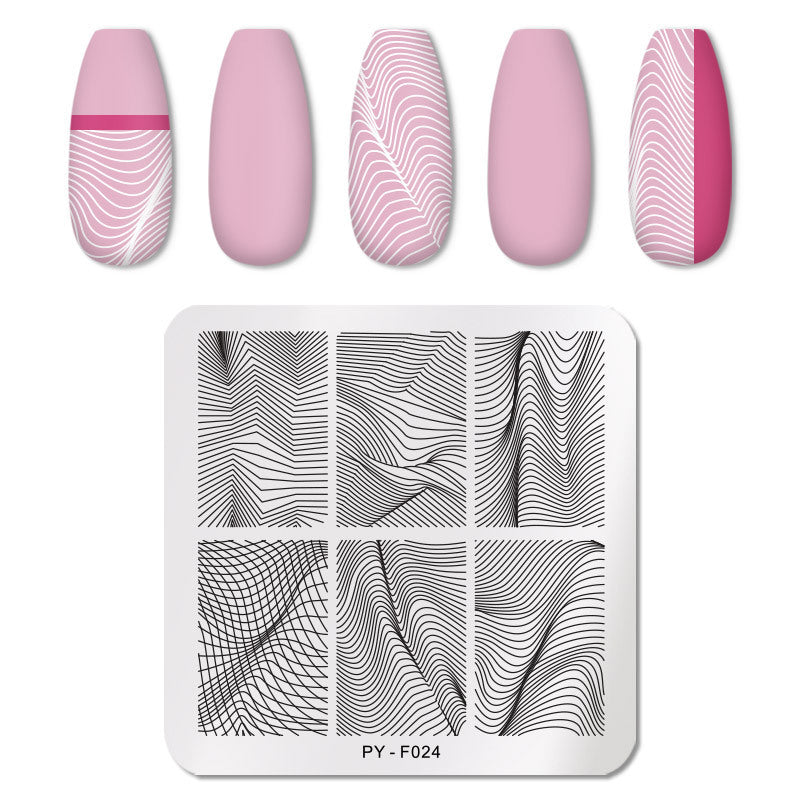 HKM-595859 Stainless Steel Nail Printing Plate for Professional Nail Art Creation