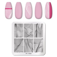HKM-595859 Stainless Steel Nail Printing Plate for Professional Nail Art Creation