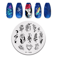 HKM-595859 Stainless Steel Nail Printing Plate for Professional Nail Art Creation