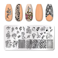 HKM-595859 Stainless Steel Nail Printing Plate for Professional Nail Art Creation